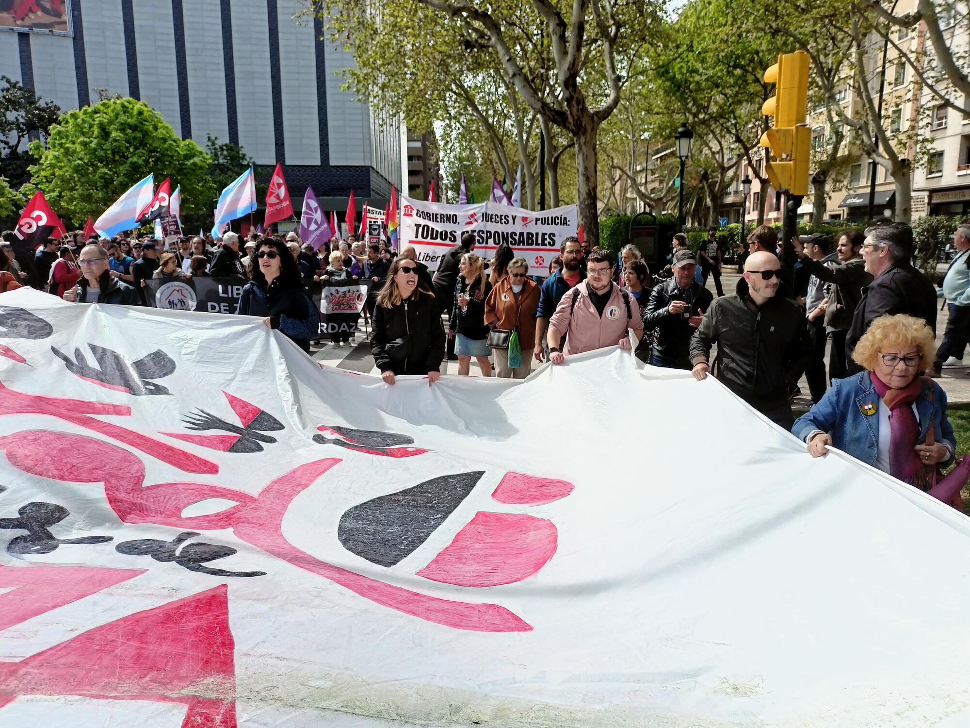 seis zaragoza manifestación 1